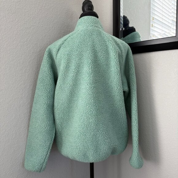 FJALLRAVEN Vardag Pile Full Zip Fleece Jacket Aloe Green Medium - Picture 4 of 12